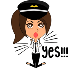 Pilot: Capt. Mimie sticker #10480662