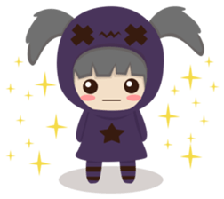 Pretty plum girl sticker #10481464