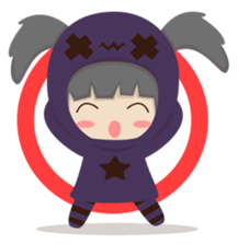 Pretty plum girl sticker #10481466