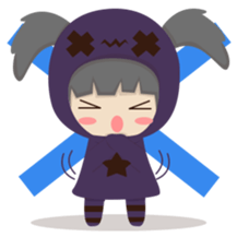 Pretty plum girl sticker #10481467