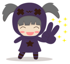 Pretty plum girl sticker #10481468