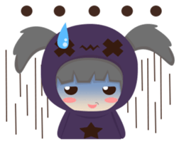 Pretty plum girl sticker #10481469