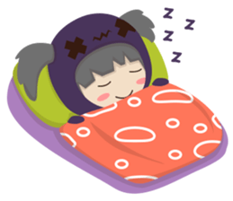 Pretty plum girl sticker #10481470