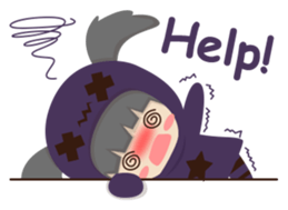 Pretty plum girl sticker #10481472