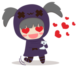 Pretty plum girl sticker #10481473