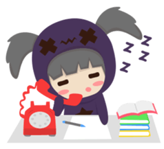 Pretty plum girl sticker #10481474