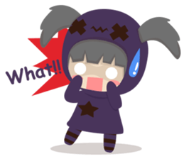 Pretty plum girl sticker #10481476