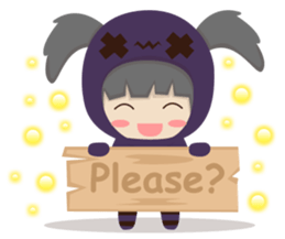 Pretty plum girl sticker #10481477