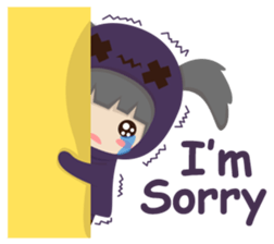 Pretty plum girl sticker #10481480