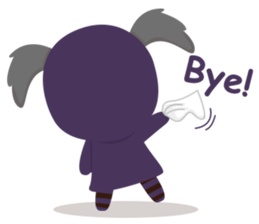 Pretty plum girl sticker #10481481