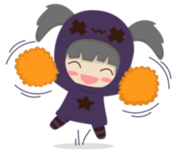 Pretty plum girl sticker #10481482