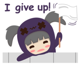 Pretty plum girl sticker #10481483