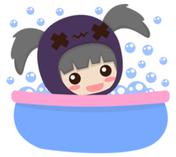 Pretty plum girl sticker #10481484