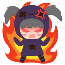 Pretty plum girl sticker #10481485