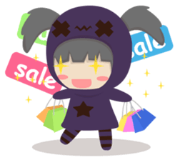 Pretty plum girl sticker #10481486