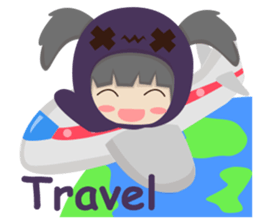 Pretty plum girl sticker #10481487