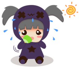 Pretty plum girl sticker #10481488