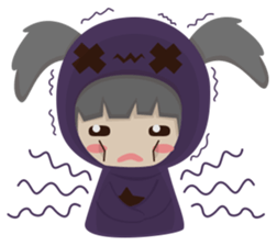 Pretty plum girl sticker #10481490