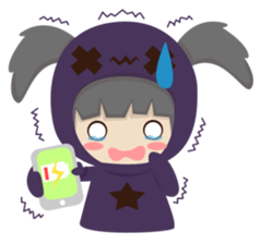 Pretty plum girl sticker #10481494