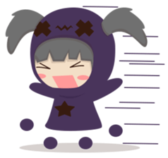 Pretty plum girl sticker #10481498