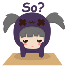 Pretty plum girl sticker #10481500