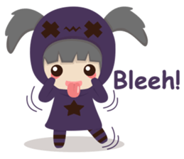 Pretty plum girl sticker #10481501