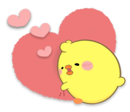 BABY CHICK WITH LOVE sticker #10481664