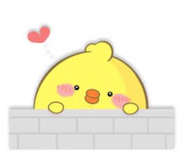 BABY CHICK WITH LOVE sticker #10481668