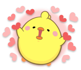 BABY CHICK WITH LOVE sticker #10481671