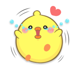 BABY CHICK WITH LOVE sticker #10481689