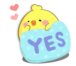 BABY CHICK WITH LOVE sticker #10481700
