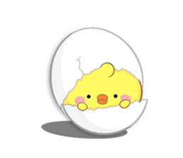 BABY CHICK WITH LOVE sticker #10481703