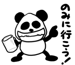 Beer and Panda sticker #10482264