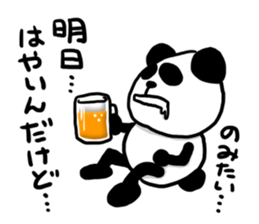 Beer and Panda sticker #10482269