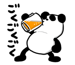 Beer and Panda sticker #10482272
