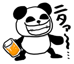 Beer and Panda sticker #10482287