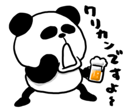 Beer and Panda sticker #10482292