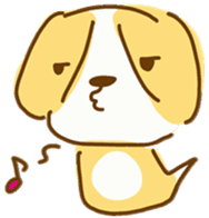 Cute Beagle "REN" sticker #10482574
