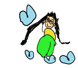 Fun Drawing Sticker in U.S.A. sticker #10482638