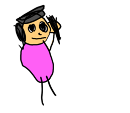 Fun Drawing Sticker in U.S.A. sticker #10482643