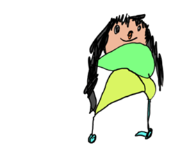 Fun Drawing Sticker in U.S.A. sticker #10482655