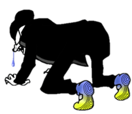 dog men 2 sticker #10482713