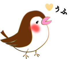 Cute and fatty sparrow;SUPARO-chan 2 sticker #10483466
