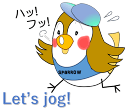 Cute and fatty sparrow;SUPARO-chan 2 sticker #10483495