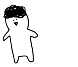 scruffy man sticker #10483581