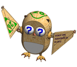 Robot Owl sticker #10484371