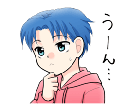 Energetic & crybaby boy Sticker sticker #10485633