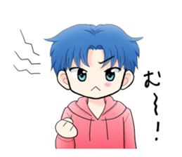 Energetic & crybaby boy Sticker sticker #10485636