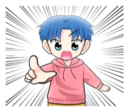 Energetic & crybaby boy Sticker sticker #10485637