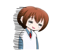 Energetic & crybaby boy Sticker sticker #10485659